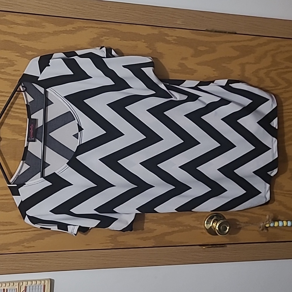 White&Black L annabelle blouse